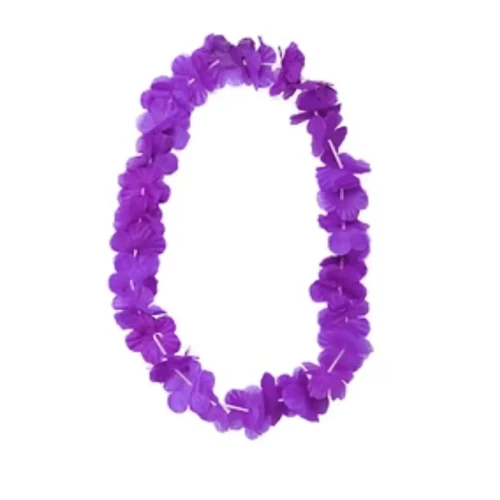 Collar hawaiano morado un