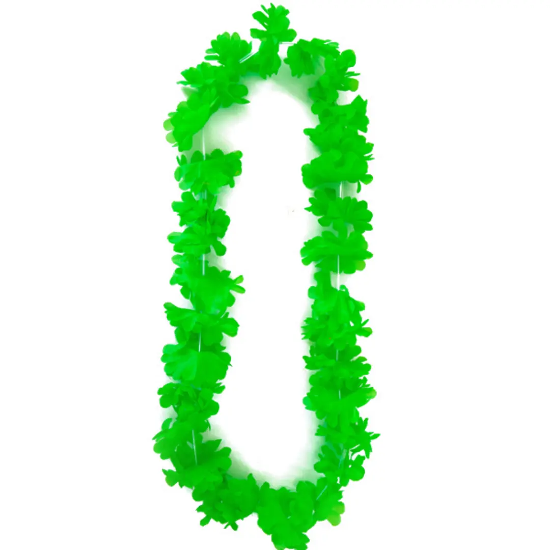 Collar hawai flúor verde un