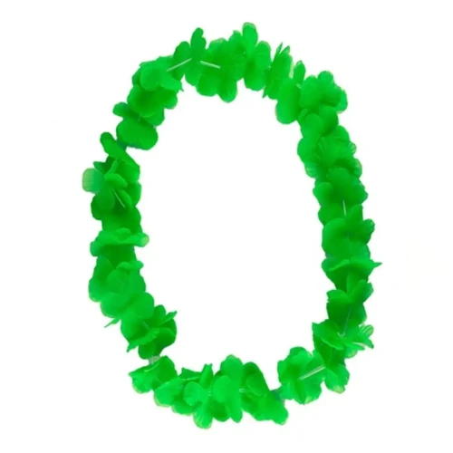 Collar hawaiano verde un