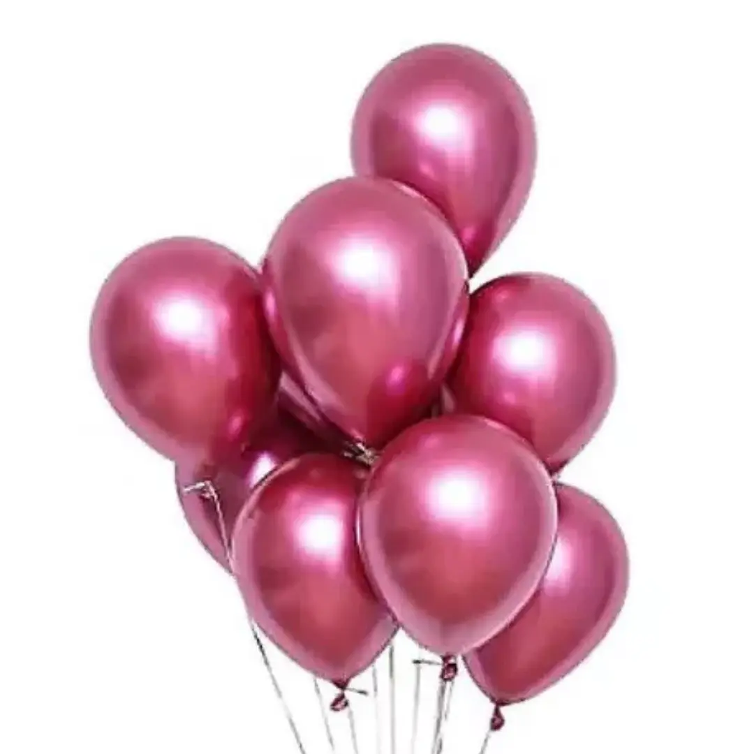 Globo R12 Chrome fucsia látex 25un