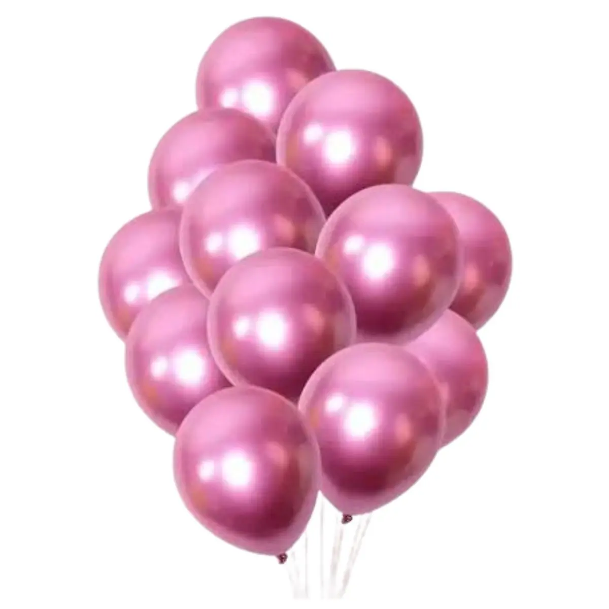Globos R9 cromados fucsia 25un