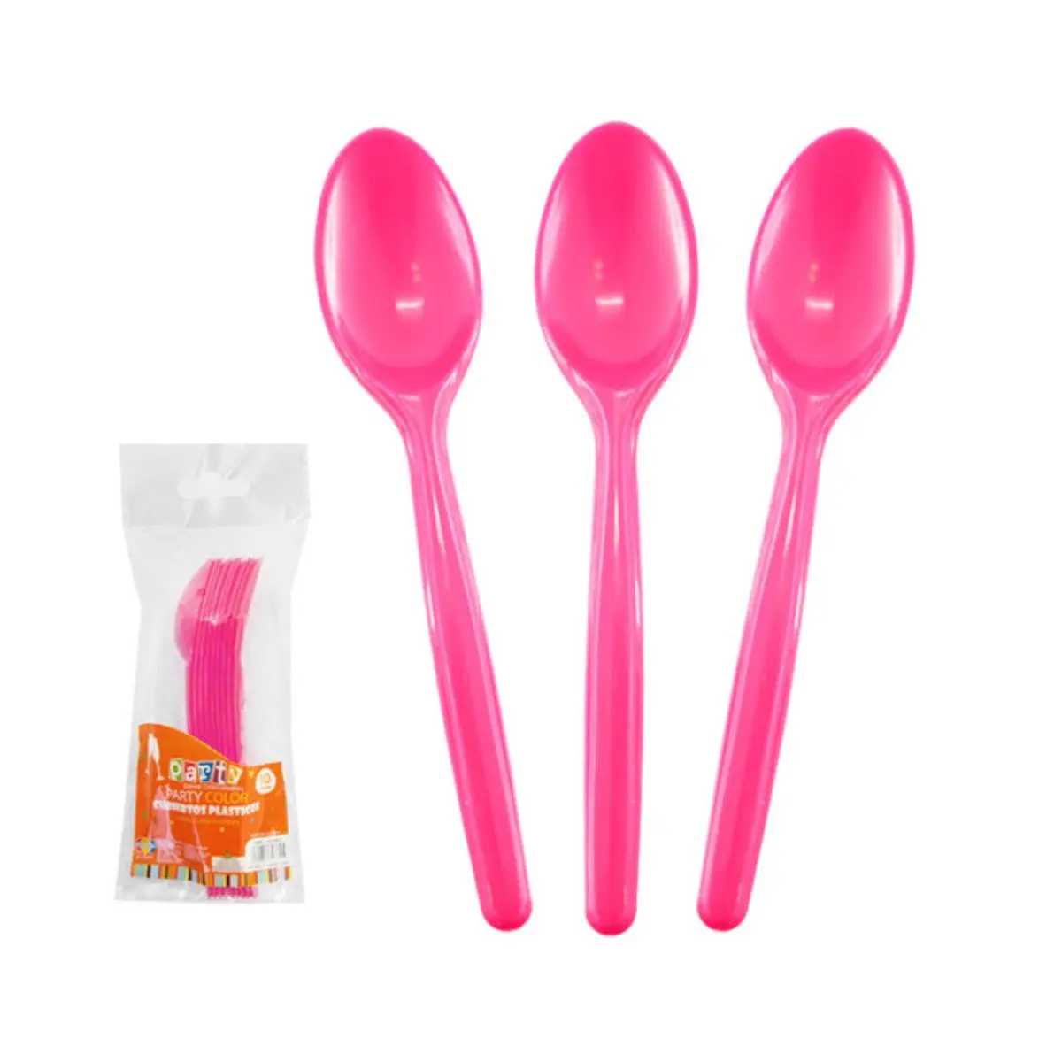Cuchara fucsia 10 un