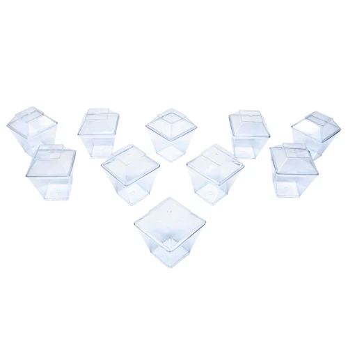 Envase acrílico con tapa 160ml 10un