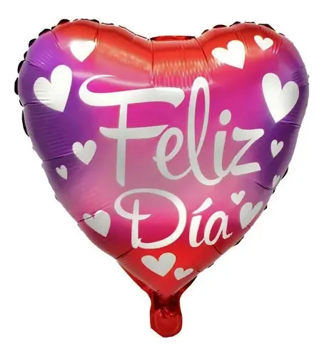 Globo 45cm feliz día corazones un