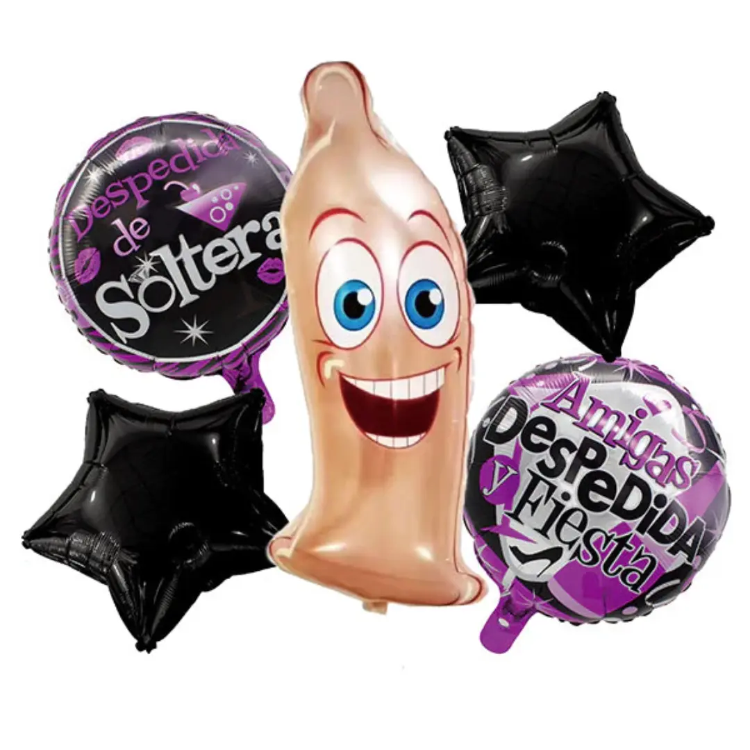 Set 5 globos forrín