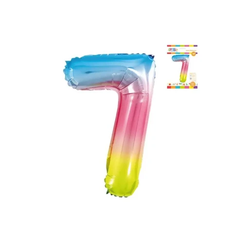 Globo número 7 colores 16″ un