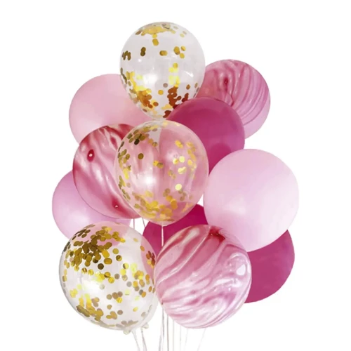 Globos R12 ágata rosado 12un