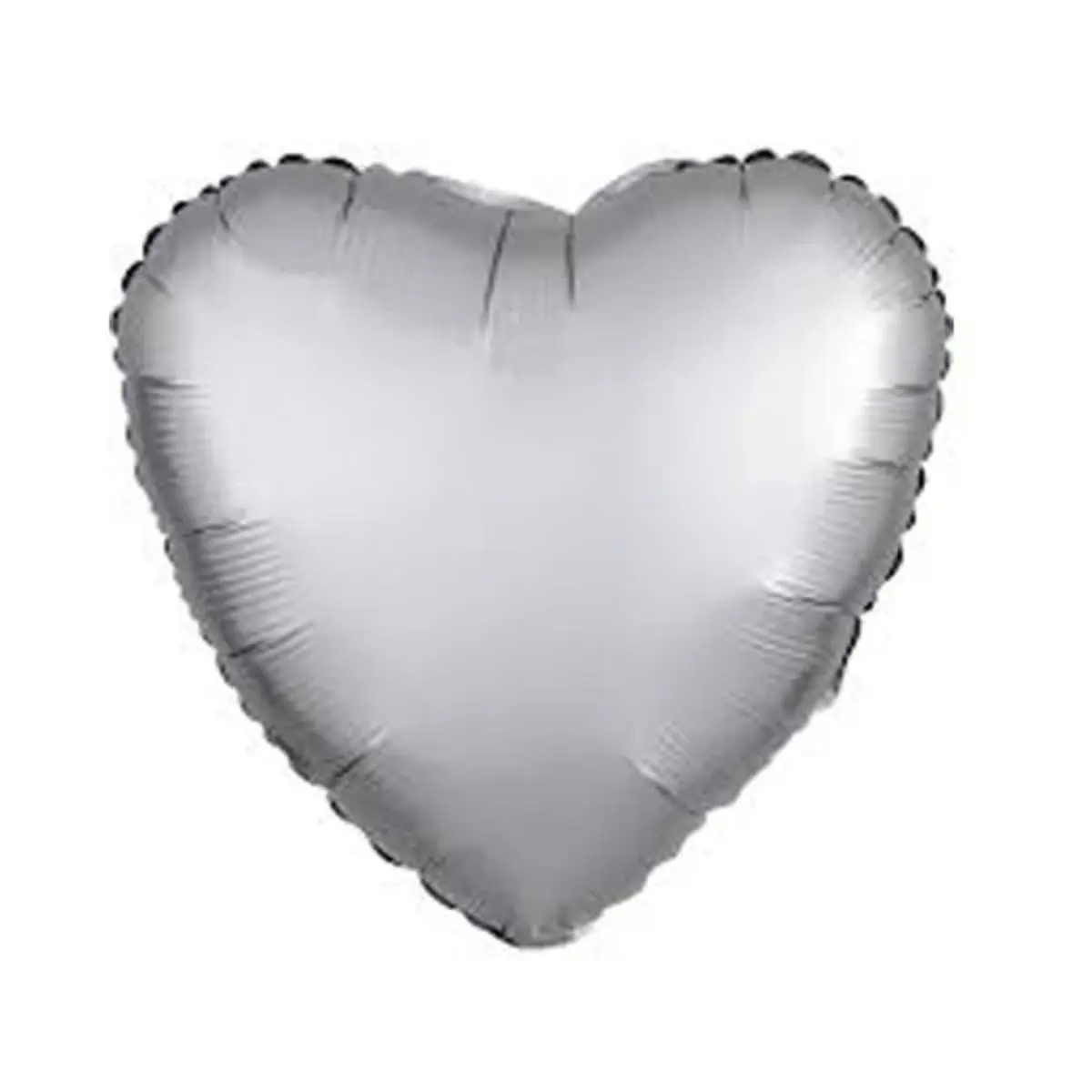 Globo 45cm corazón plateado un