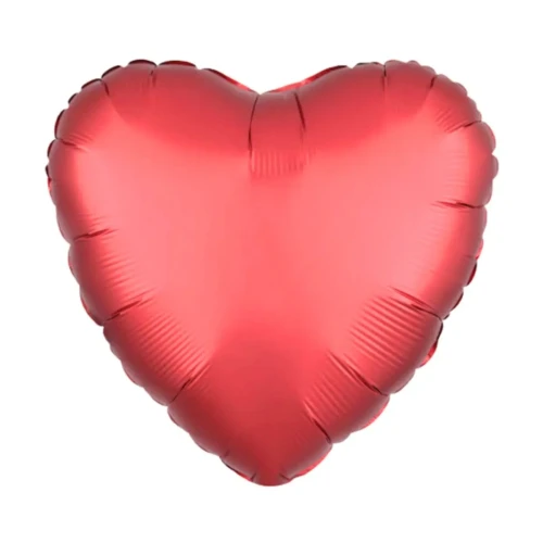 Globo 45cm corazón rojo un