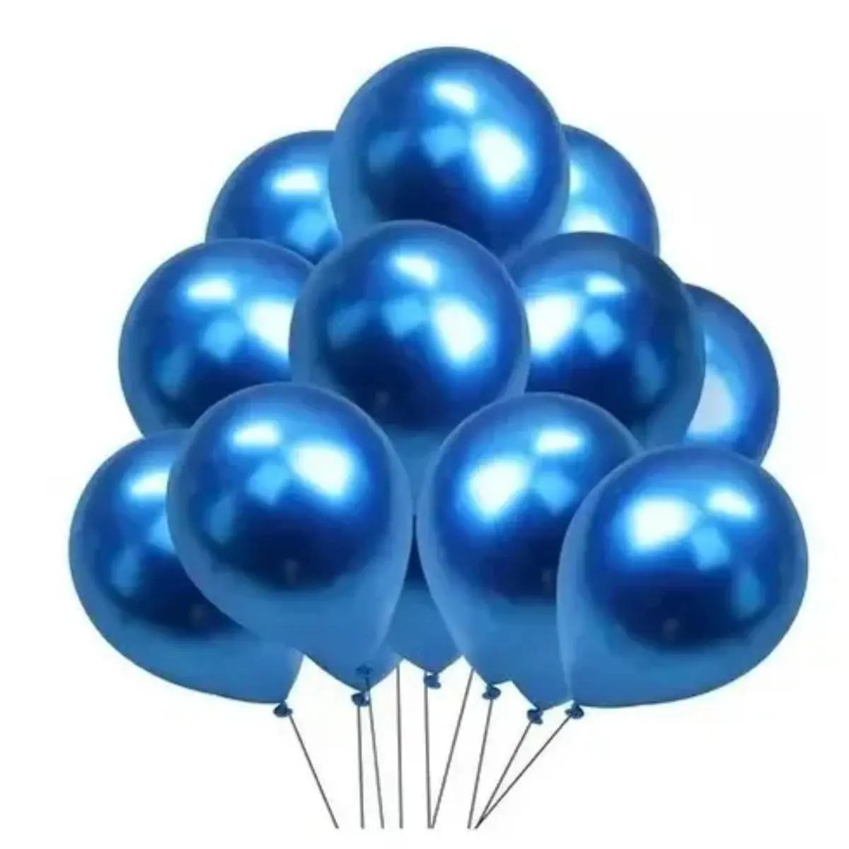 Globos R9 cromados azul 25un