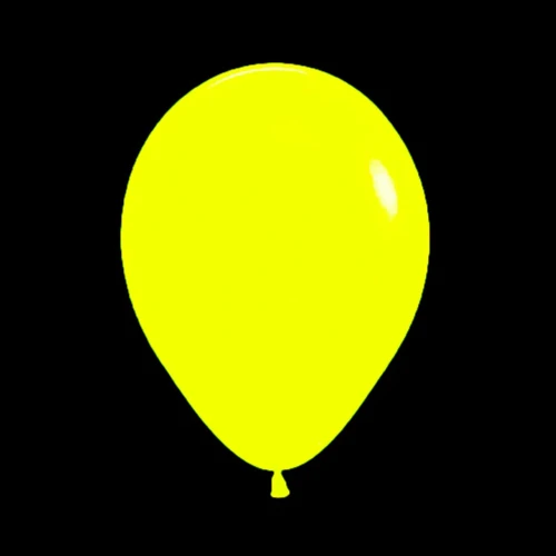 Globos R10 amarillo flúor 25un