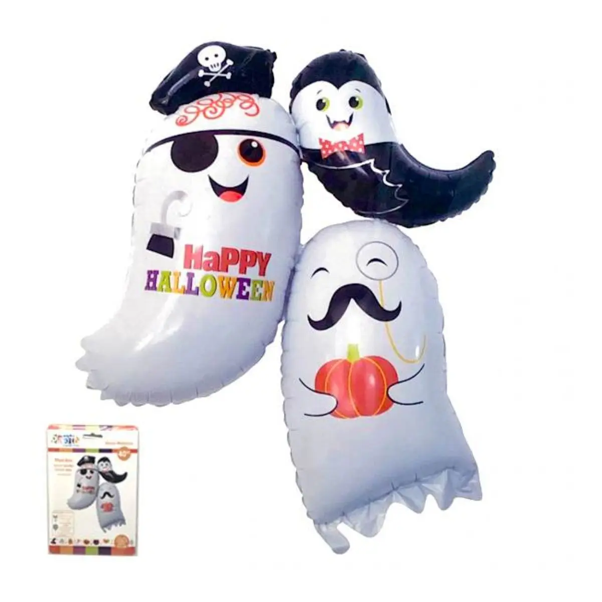 Globo foil fantasma familia 94x103cm un