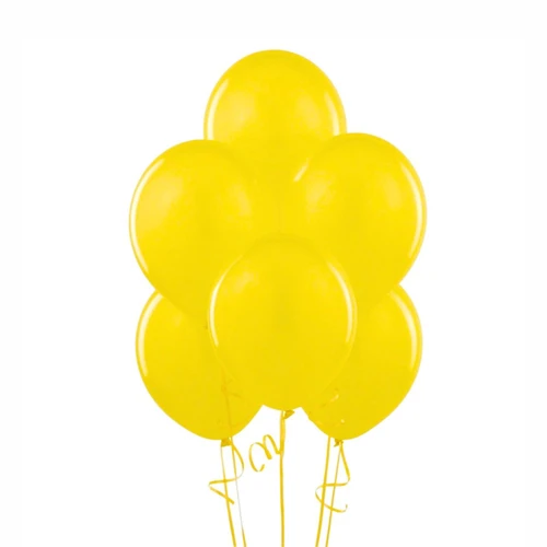 Globos R9 látex amarillos 50un