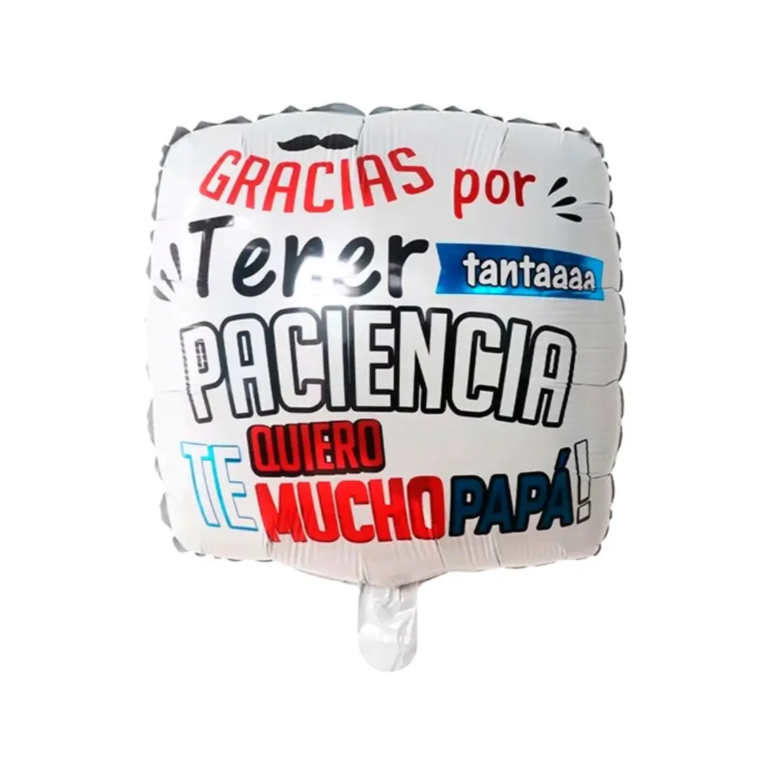 Globo 45cm gracias por tu paciencia un