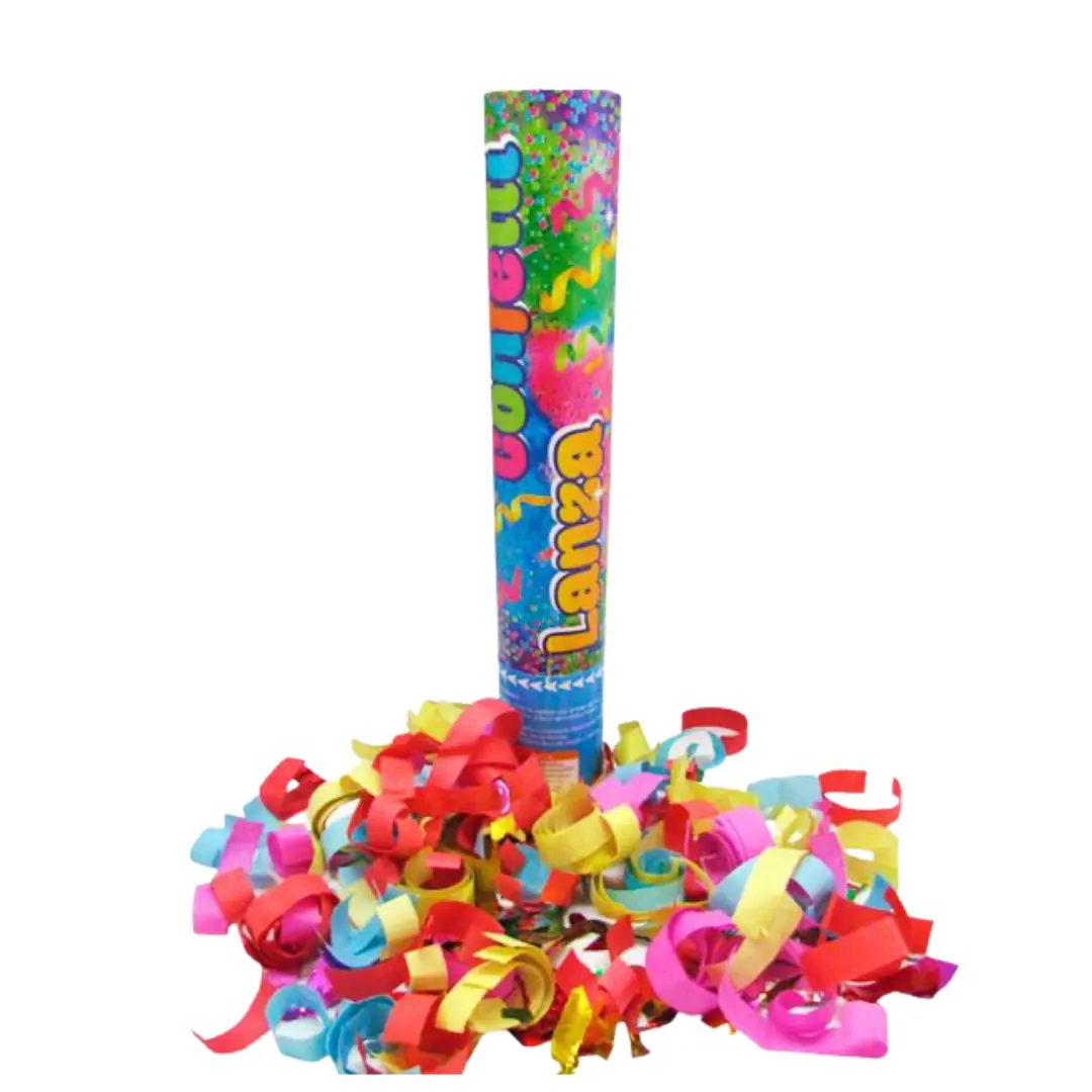Lanza confeti colores 60cm