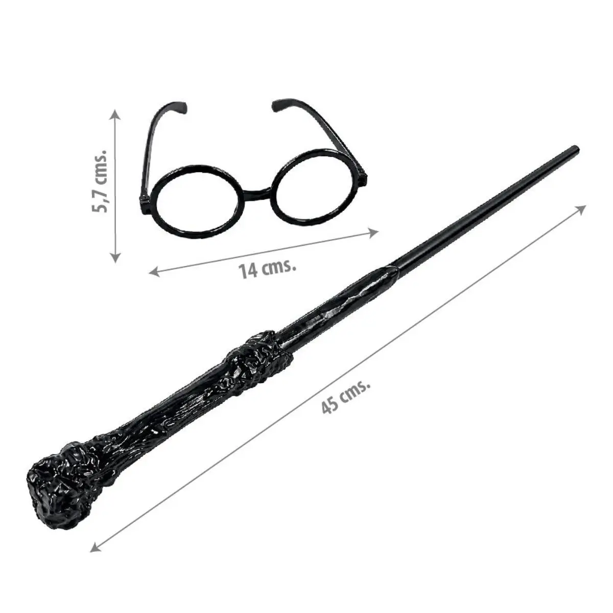 Set lentes y varita Harry un