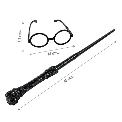 Set lentes y varita Harry un