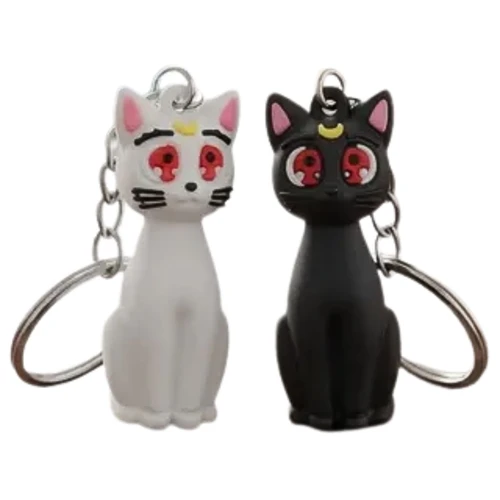 Llavero de goma diseño gatitos un