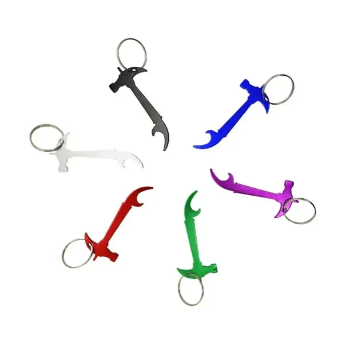 Llavero metal martillo colores un
