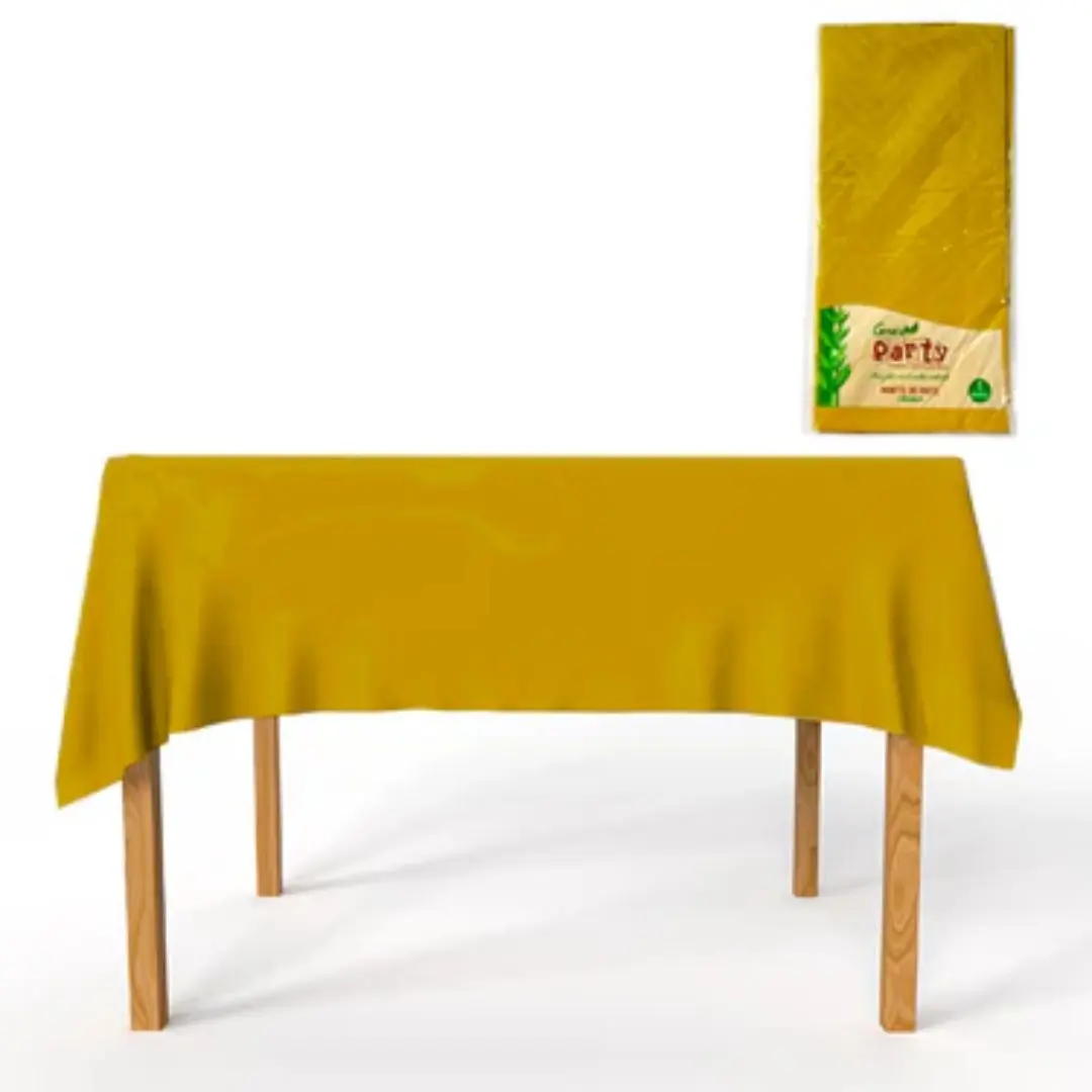 Mantel eco dorado mate 130×180 cm