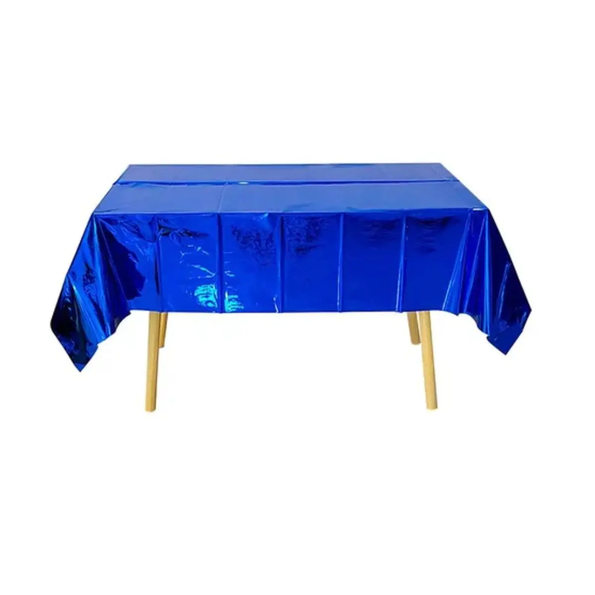 Mantel metalizado azul 137x183cm un