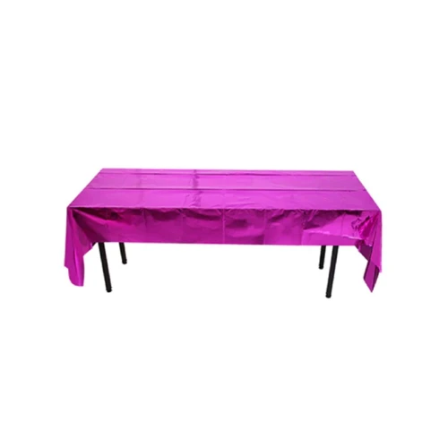 Mantel metalizado fucsia 137x183cm un