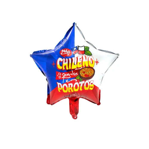 Globo 45cm estrella más chileno que.. un