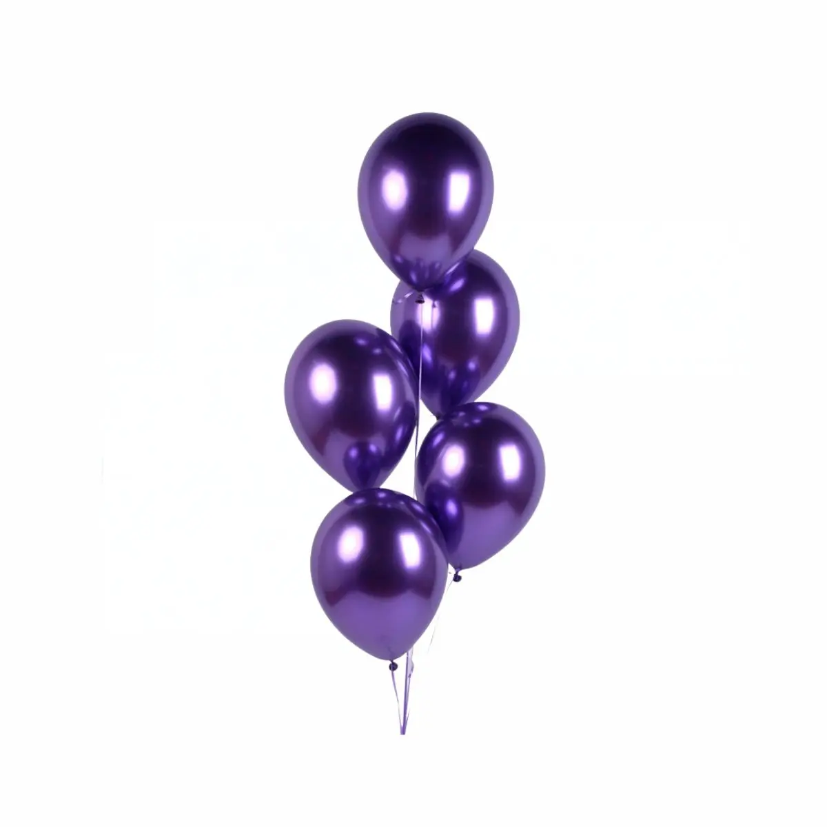 Globo R6 morado cromado 25un