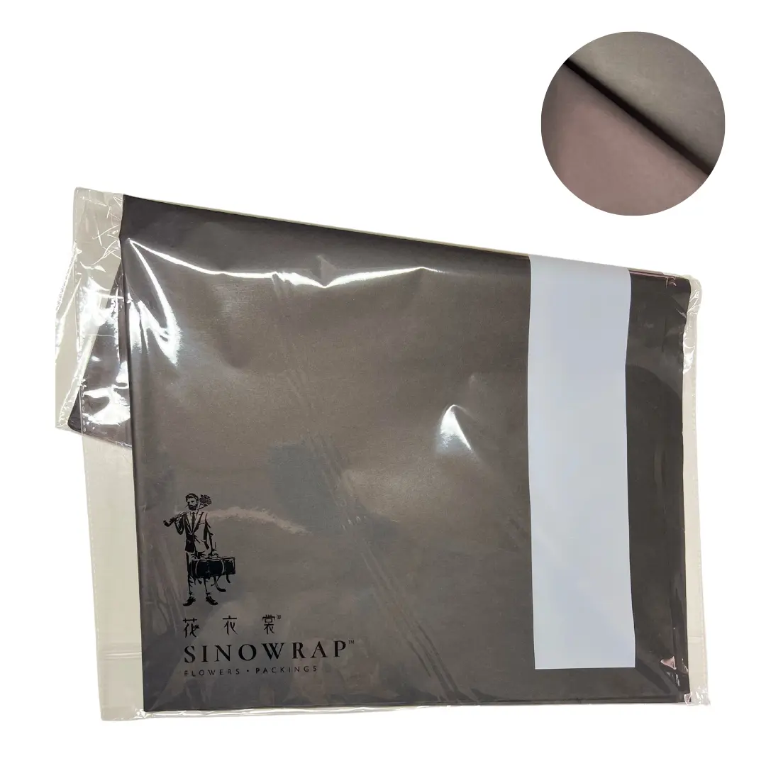 Papel flores eco negro 40un