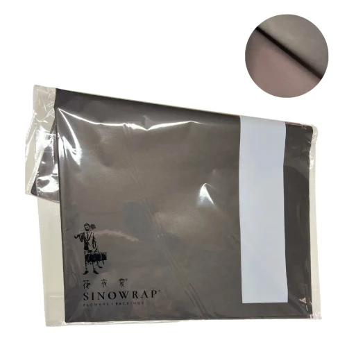 Papel flores eco negro 40un