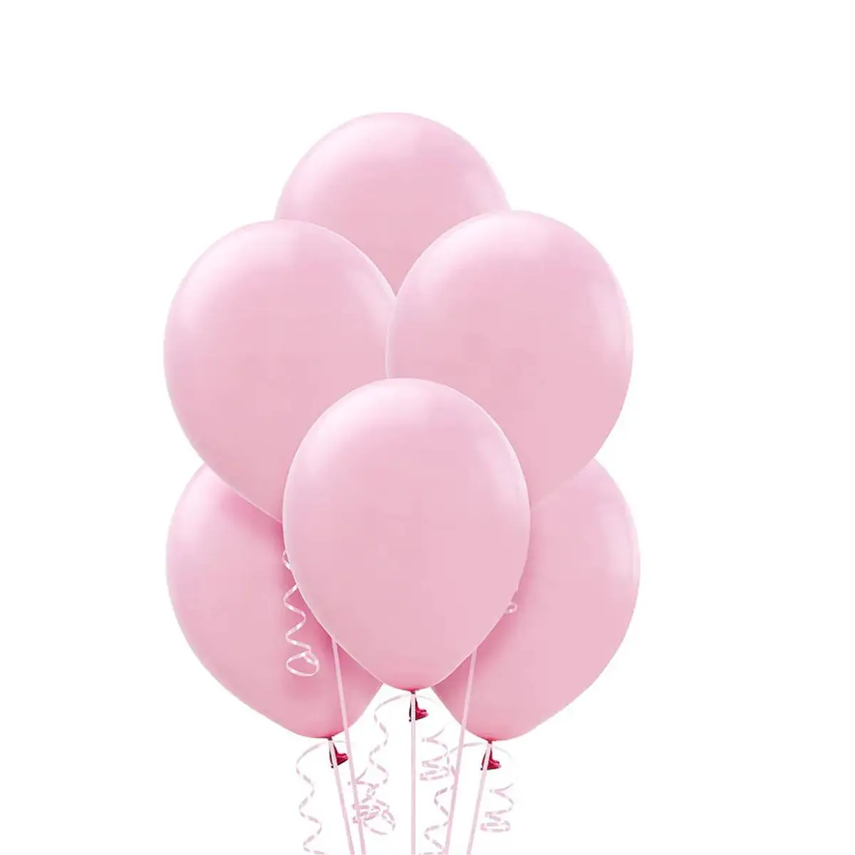 Globos lisos rosado pastel R9 látex 50 un