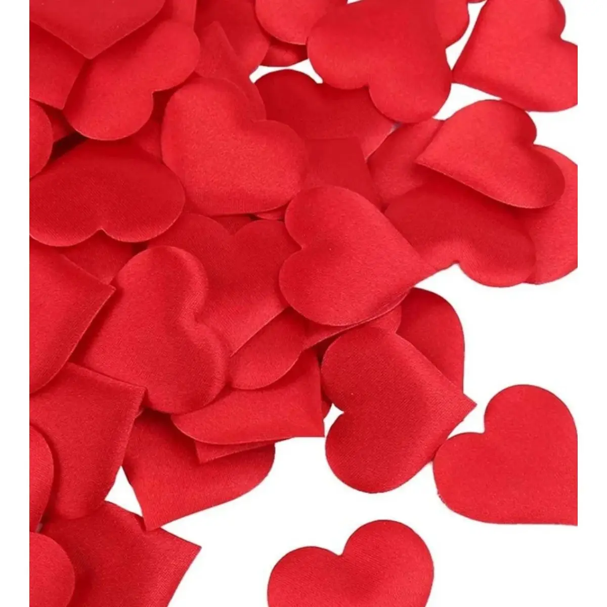 Pétalos corazón rojo 2cm 100un