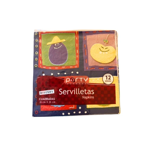 Servilleta diseño frutas 12 un