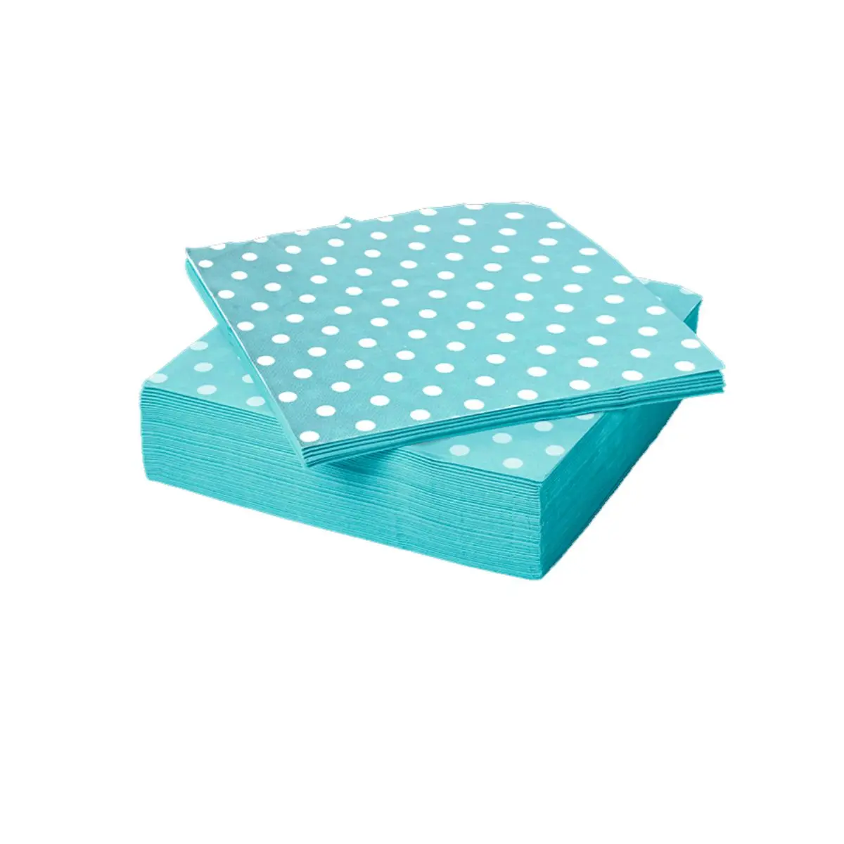 Servilleta polka celeste 20un