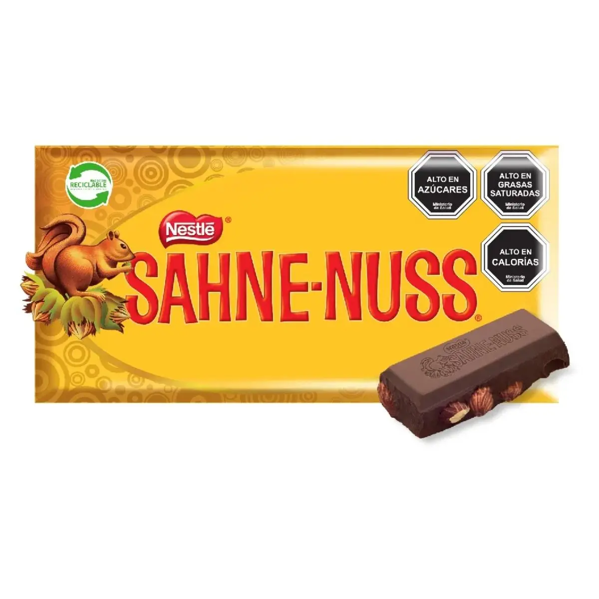 Chocolate Sahne Nuss con almendras 250gr