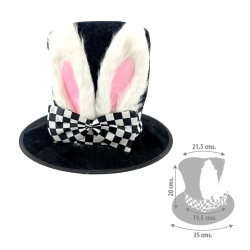 Sombrero con orejas de conejo un