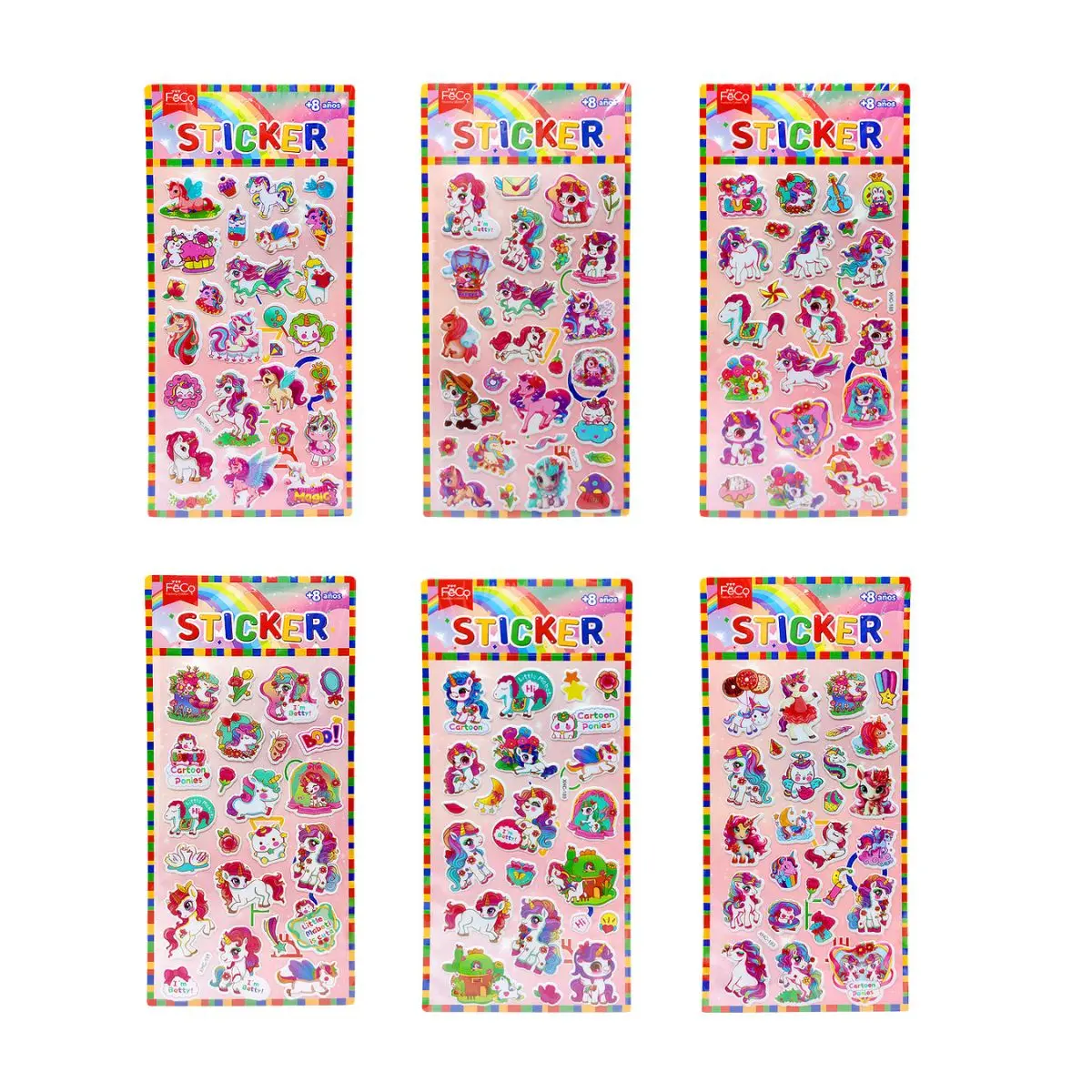 Stickers unicornios un