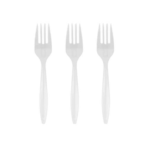 Tenedor blanco 20un