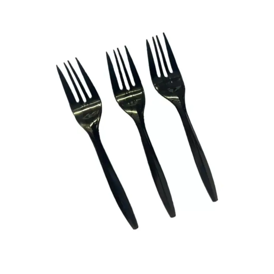 Tenedor negro 10un