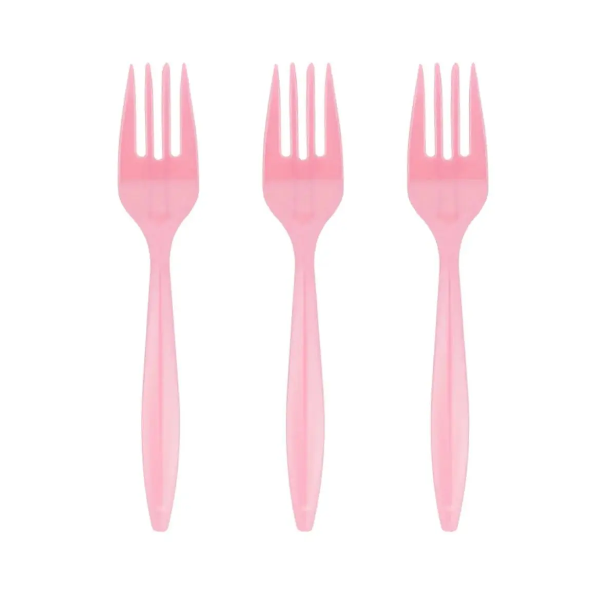 Tenedor rosado 20un