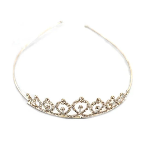 Tiara Metal Strass 14x12x3cm un
