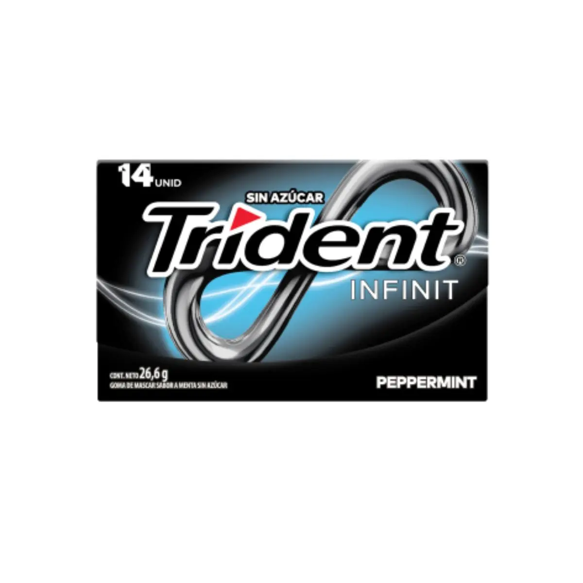 Trident infinit peppermint sin azúcar 14un