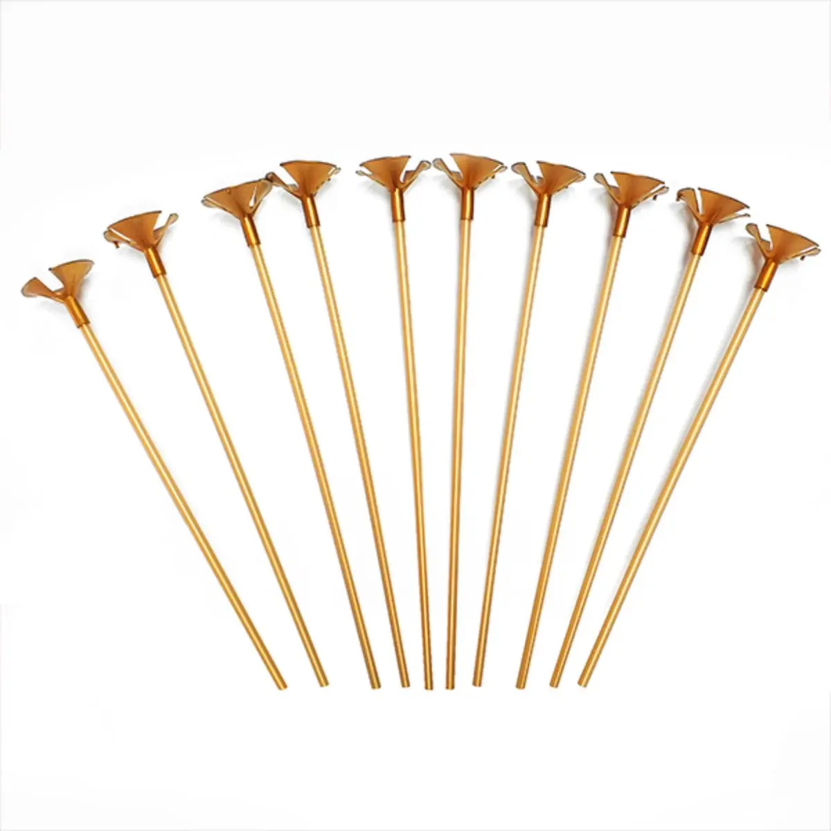 Set varillas delgadas doradas 10un