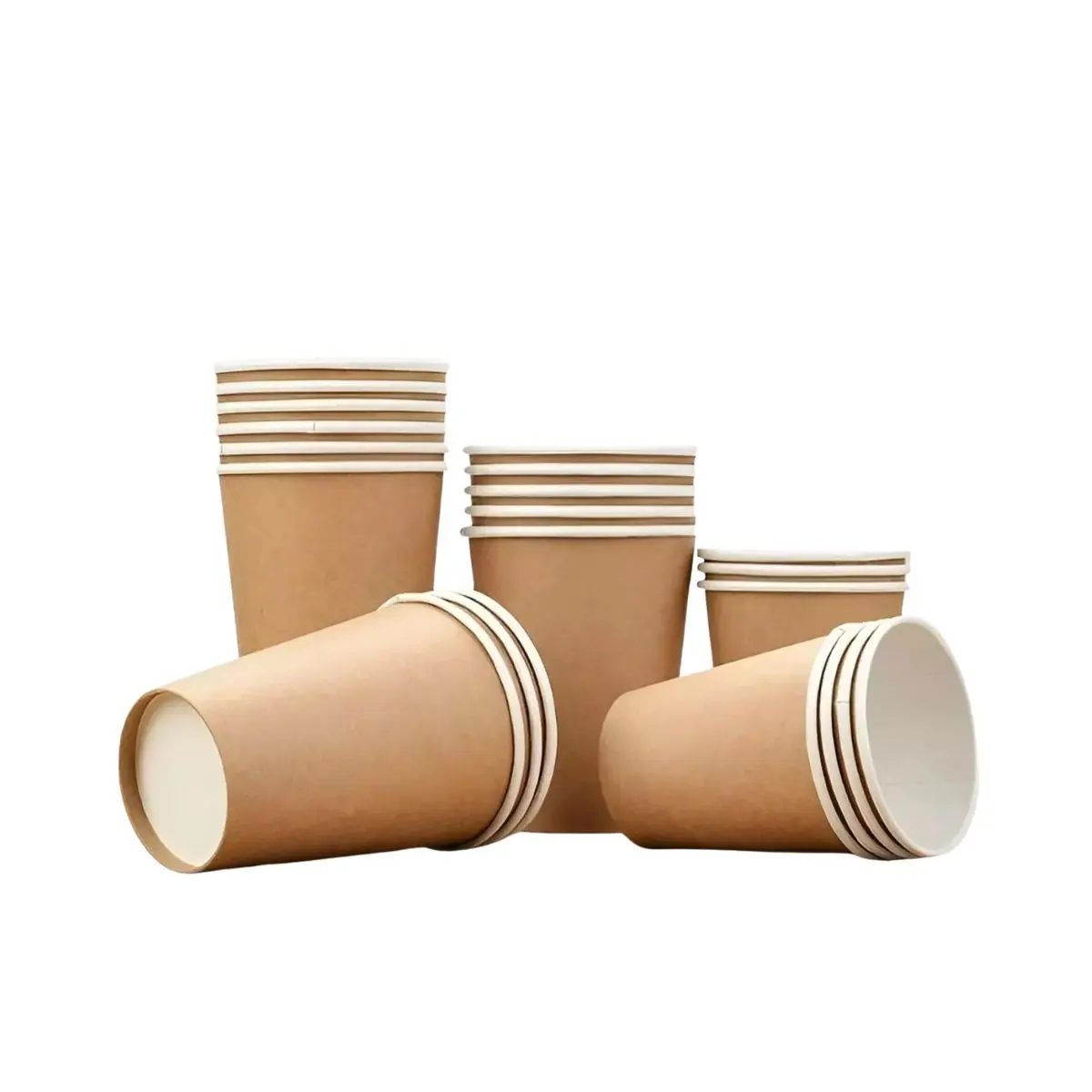 Vasos papel kraft 8oz 50un