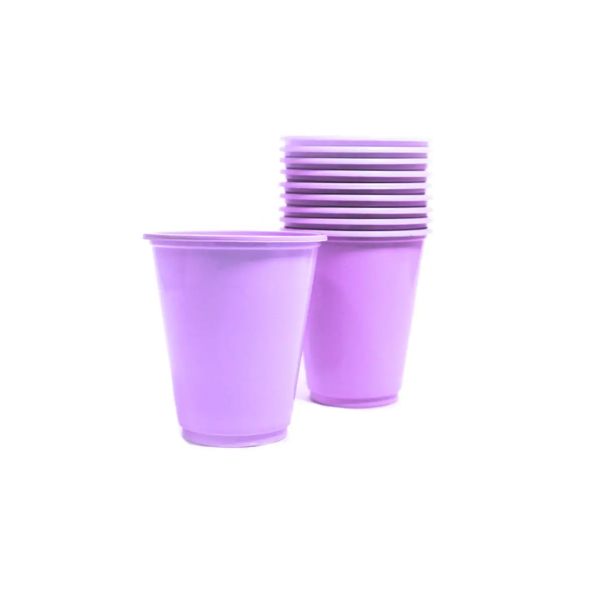 Vaso plástico lila 7oz 25un