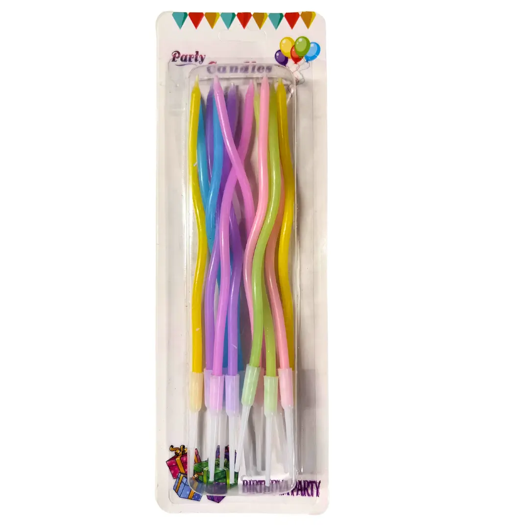 Vela espiral colores pastel 12 un