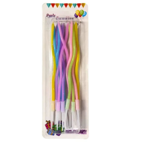 Vela espiral colores pastel 12 un