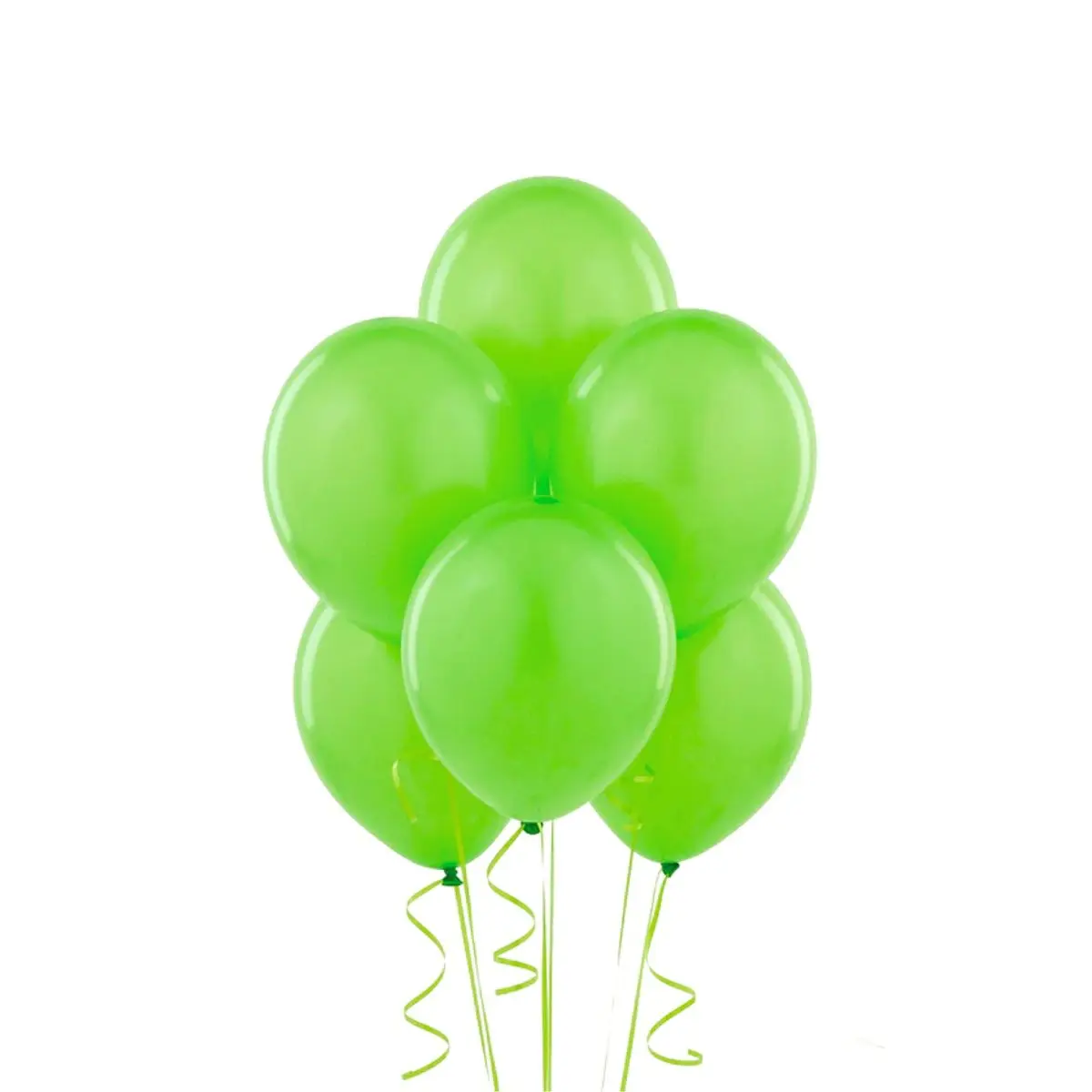 Globos lisos R9 verde lima látex 25 un