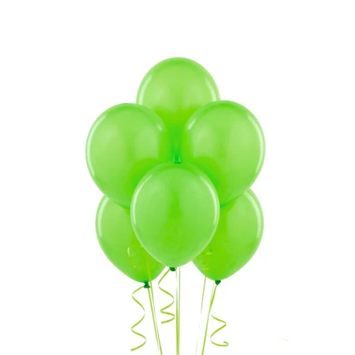Globos lisos R9 verde lima látex 25 un