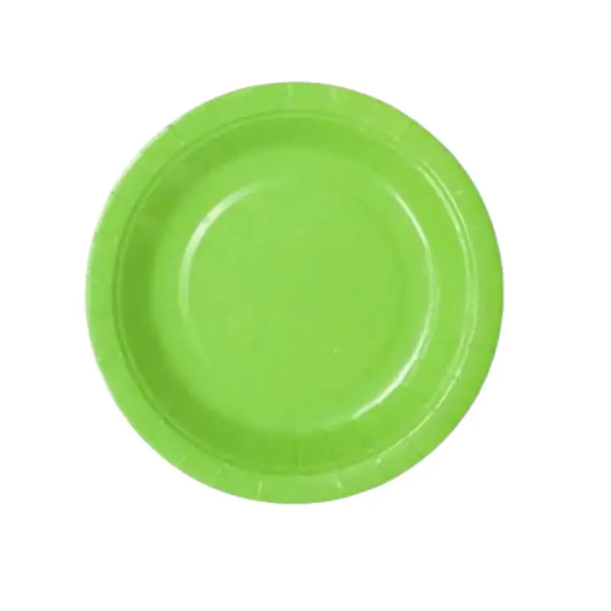 Plato 18cm cartón verde 10un